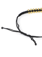 El Regalo 2PCs Simple Evil Eye Silver & Golden Beads Bracelet Rakhi Set for Brothers/Bhaiya-Bhabhi with Roli Chawal In Rakhi Gift Box- Elegant Rakhi for Bhai (Silver & Golden Black)