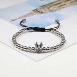 El Regalo 1 PC Designer CZ Crown Bracelet Rakhi for Brother/Bhai- Fancy Sparkly Crown Rakhi with Roli-Chawal Shagun, Rakhi Message Card in Rakhi Gift Box