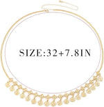 El Regalo Gypsy Coins Belly Chain/Belt/Kamarband- Hippie Boho Belt Belly Dance Waist Chain- Body Jewelry for Women & Girls