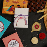 El Regalo 2PCs Cute Kids Bracelet Rakhi Combo Sets- Fancy Kids Rakhi for Brother/Sister with Roli Chwal, Rakhi Message Card in Rakhi Box for Babies/Toddlers/Kids (Unicorn & Heart Rakhi)