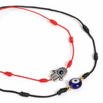 El Regalo 2PCs Evil Eye Rakhi Combo Set for Bhai-Bhabhi or Bhai-Bhatija/Bhatiji- 2 Evil Eye Rakhis with Roli Chanwal, Rakhi Card in Rakhi Gift Box (Option-1)