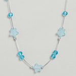 El Regalo Kids Jewelry Combo Set of 2 Necklaces & 2 Earrings Pairs- Shimmering Crystals Beads Necklace & Earrings Jewelry Set for Kids/Girls & Teens (Option-1)