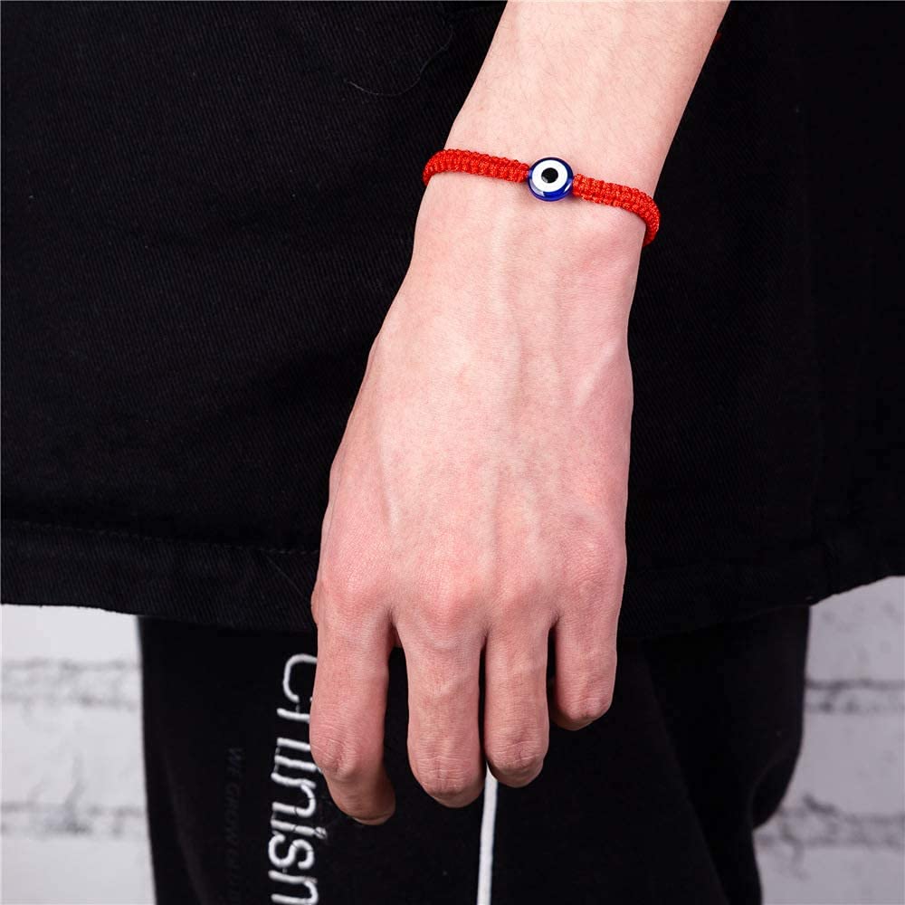 El Regalo With Evil Eye Evil Eye Bracelet For Unisex Adult (red)
