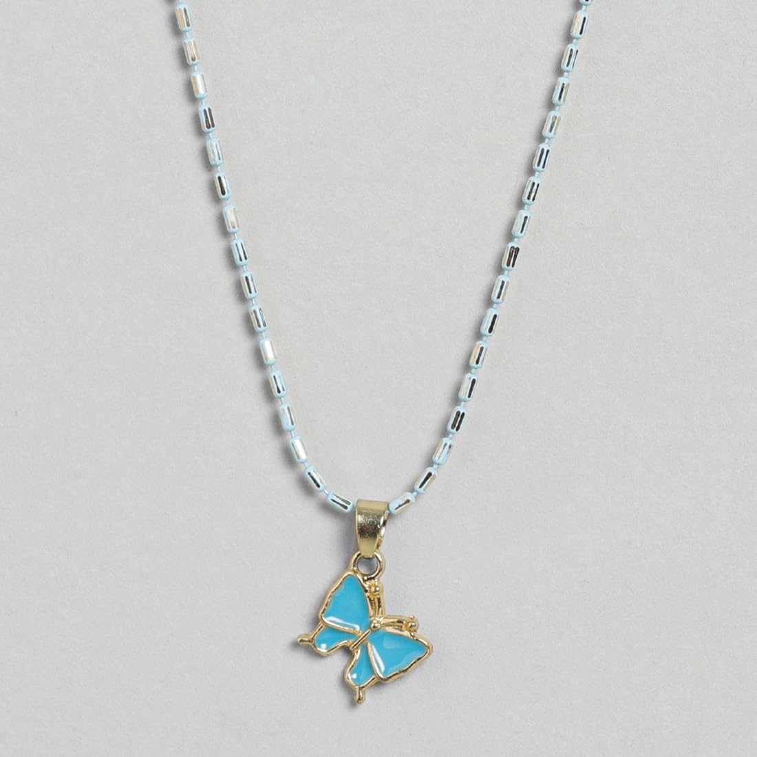 El Regalo 2 PCs Cute Best Friend BFF Pendant Colorful Chain Necklaces Set for Kids/Girls/Boys/Besties/Soul Sisters- Enamel Charms Pendant Necklaces Set for 2 (Bow Necklaces)