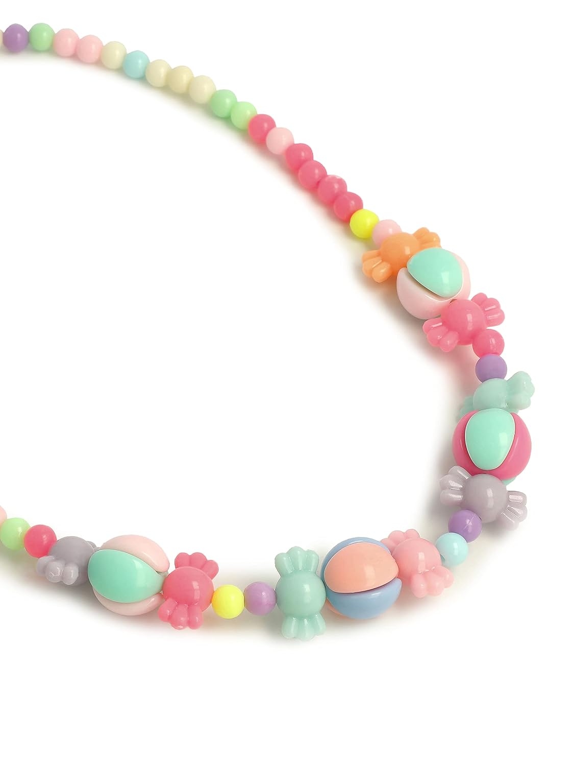 El Regalo 4 PCs Cute Kids Girls Jewelry Combo Sets - Kids Beads 2 Necklace & 2 Bracelets Jewelry Sets for Girls & Toddlers (Option- 5)