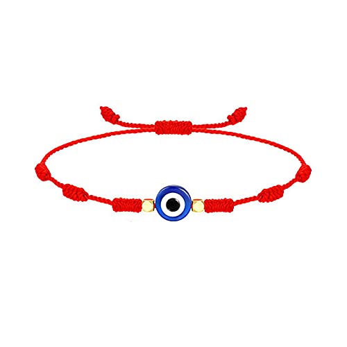 El Regalo Evil Eye Rakhi for Brother - Lucky Kabbalah Blue Turkish Evil Eye Rakhi for Bhaiya/Bhai/Brother/Nephew with shagun, Message Card in Rakhi Gift Box (Evil Eye Rakhi-Style 1)