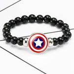 El Regalo 2 PCs Super Hero Bracelets with Replacement Button Pendants- Kids Unisex Bracelets (Option-2)