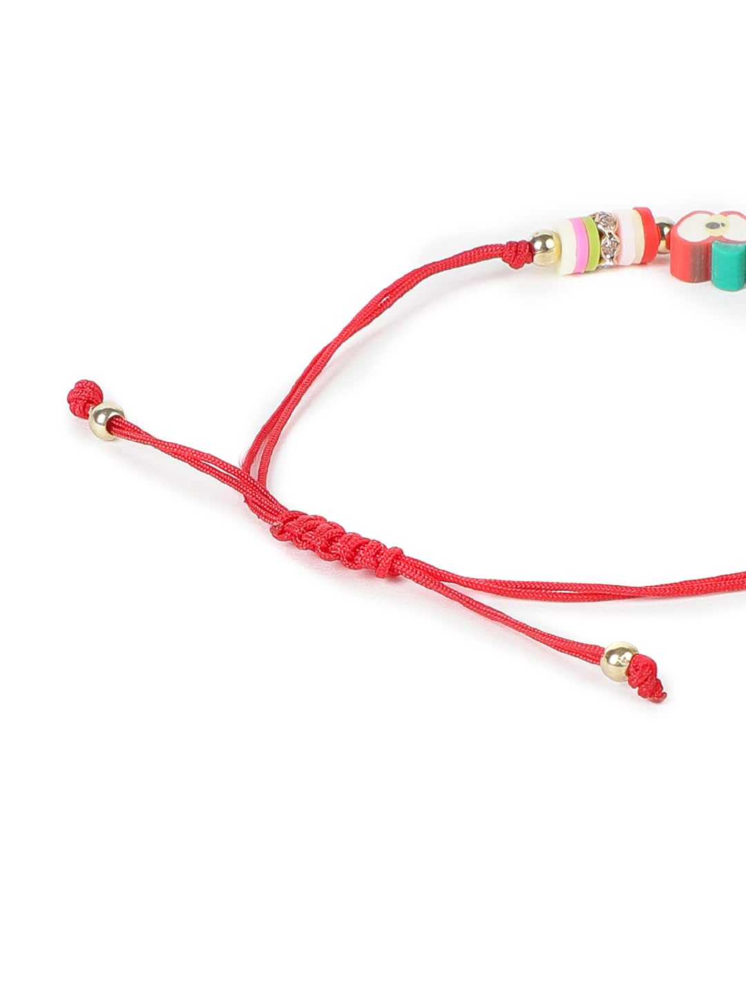 El Regalo 2PCs Cute Kids Fruits Beads Bracelet Rakhis Set for Brother/Bhai - Kids Rakhis with Roli Chawal in Gift Box - Adorable Fruit Charm Rakhis for Boys (Cute Rakhi Set-2)