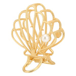 El Regalo 1 PC Pearl Shell Oyster Hair Claw Party Clutcher for Girls & Women- Elegant Fashionable Jaw Hair Clamp Secure Grip for Party Banquet for Women