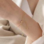 El Regalo LUXE ROPE ANKLET- Anti Tarnish Anklet cum Bracelet- Sleek & Fancy Stainless Steel, Waterproof, Adjustable Golden color, suitable for Girls & Women