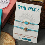 El Regalo 2PCs Cute Kids Bracelet Rakhi Combo Sets- Fancy Kids Rakhi for Brother/Sister with Roli Chwal, Rakhi Message Card in Rakhi Box for Babies/Toddlers/Kids (Rainbow Heart & Cloud Rakhi)