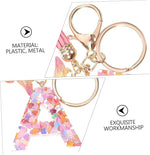 El Regalo Personalized Name Initials Butterfly Charm Keychain - Custom Letter Keyring with Pink Tassel & Butterfly Pendant, Purse, Bag, Backpack Accessory (A Letter)