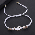 El Regalo "Ying Yang Handmade Macrame Unisex Bracelets Set | Adjustable Bracelet for Best Friends/Couple - Set of 2 (These are NOT Magnetic)