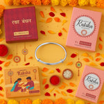 El Regalo Rakhi for Babies/Toddler/Baby Brother- Bracelet Rakhi for Baby Brother with Roli Chanwal, Message Card in Rakshabandhan Box (Style-2)