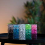 El Regalo 9 Pcs Spiral Hair Ties, No Crease Coil Ties, Phone Cord Ties for Thick Hair - Ponytail Holder Elastics for Kids/Girls/Women (Ocean Blue Shades)
