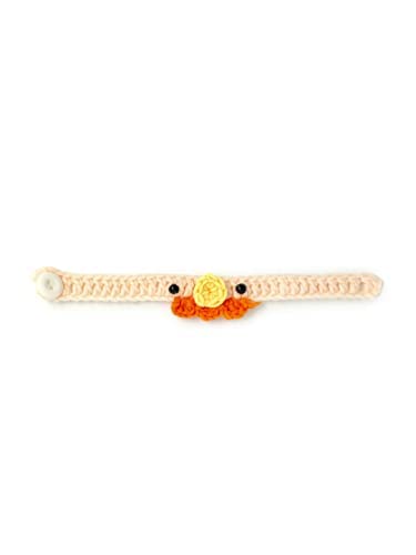 El Regalo Kids Rakhi- 1PC beautiful Hand Knitted Animals Kids Rakhi with, Rakhi Card in Rakhi Gift Box- Unique Adjustable, Soft, Knitted Rakhi for Babies/Toddlers/Kids (Rooster Knitted Rakhi)