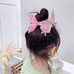 El Regalo 6 PCs Mermaid Hair Clips Glitter Reversible Sequin Bows Barrettes Set for Baby Girl Kids Teens & Women
