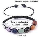 El Regalo 1 PC 7Chakra Natural Stones Unisex Bracelet Rakhi for Brother | Chakra Stones Healing Crystal Thread Rakhi for Bhai with Roli Chawal Shagun, RakhiMessage Card in Rakhi Gift Box