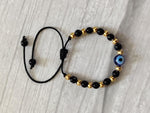 El Regalo Evil Eye Nazaria Rakhi for Babies/Toddler/Kids/Girls & Boys Evil Eye Adjustable Handwoven Nazaria Rakhi for Little Brother/Sister/Niece/Nephew (Evil Eye Nazaria Plain)