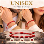 El Regalo Handmade Red Thread Rakhi for Brother | Traditional Mauli Kalava Rakhi | Adjustable Sacred Rakhi Bracelet for Men & Boys | Minimalist Designer Raksha Bandhan Rakhi | Premium Handcrafted Rakhi