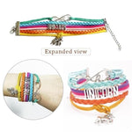 El Regalo Multi-layered Unicorn Infinity Love Charm Rakhi for Brother/Sister/Niece/Nephew with Roli Chawal in Rakhi Gift Box (Unicorn)