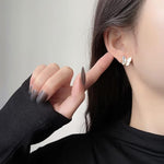 El Regalo Cute Butterfly Stud Earrings for Girls & Women - Delicate Crystal Butterfly Earrings