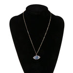 El Regalo Evil Eye Druzy Evil Eye Modern Pendant Necklace for Girls & Women (White)