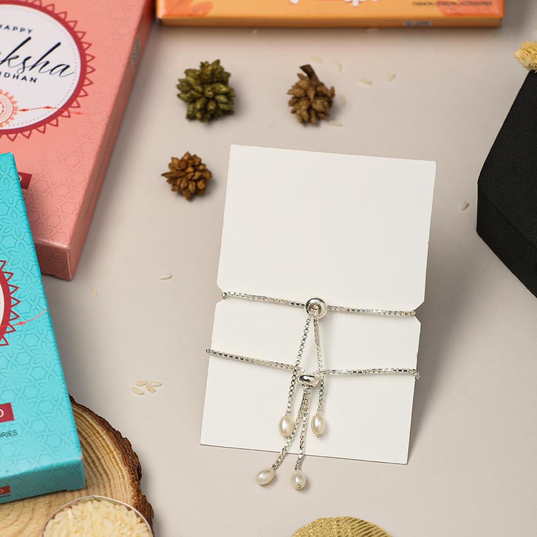 El Regalo 2 PCs Cute Kids Fancy Bracelet Rakhis Set - Beautiful 2 Kids Rakhis Combo with Roli Chawal, Rakhi Message Card in Rakhi Gift Box for Little Brother/Niece/Nephew (Unicorn & Star Rakhi)