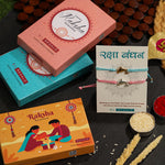 El Regalo 2PCs Cute Kids Bracelet Rakhi Combo Sets- Fancy Kids Rakhi for Brother/Sister with Roli Chwal, Rakhi Message Card in Rakhi Box for Babies/Toddlers/Kids (2 Dolphins Rakhi)