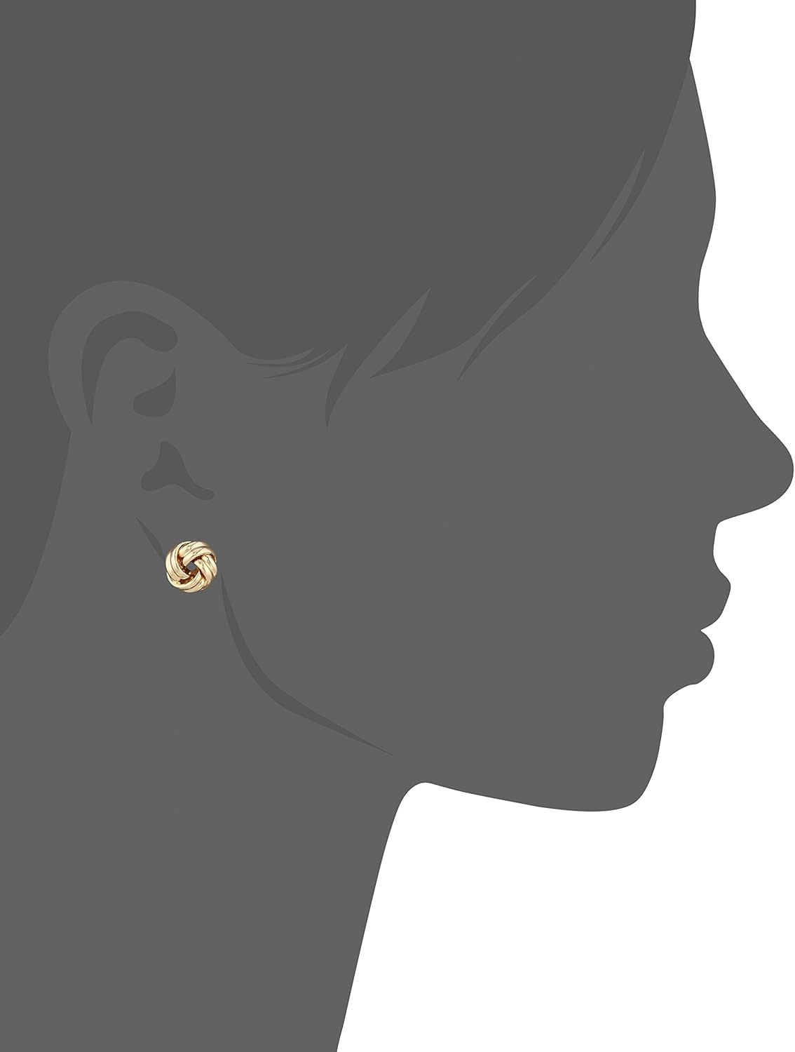 El Regalo 1 Pair Non Piercing Clip On Earrings- Knot Twist Clip On Non Pierced Earrings for Girls/Women- Fake Clip Earrings (Gold)