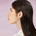 El Regalo Womens 1 Pair Golden Electroplated Shell Earrings (Style-5)