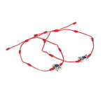 El Regalo 2PCs Evil Eye Rakhi Combo Set for Bhai-Bhabhi or Bhai-Bhatija/Bhatiji- 2 Evil Eye Rakhis with Roli Chanwal, Rakhi Card in Rakhi Gift Box (Option-8)