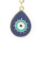El Regalo Evil Eye Earrings & Necklace Jewelry Set- Enameled Evil Eye Hypoallergenic Pendant Necklace & Earrings for Girls & Women
