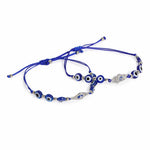 El Regalo 2PCs Evil Eye Rakhi Combo Set for Bhai-Bhabhi or Bhai-Bhatija/Bhatiji- 2 Evil Eye Rakhis with Roli Chanwal, Rakhi Card in Rakhi Gift Box (Option-6)