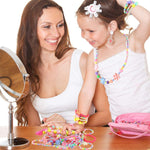El Regalo 2 Sets Kids Girls Jewelry Sets - Kids Beads Necklace & Bracelets (Option-2) Multicolor