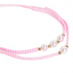 El Regalo 2PCs Pearls Rakhi Combo Set for Bhaiya-Bhabhi/Bhai- Bhatija/Bhatiji- Rakhi Gift Combo with 2 Pearls Rakhi, Roli-Chawal Shagun Pack, Message Card in Gift Box (Pink)