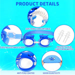 El Regalo Kids Cute Cartoon Swimming Cap & Goggle Set for Girls & Boys (for Kids Upto 10 Years Old) (Shark Swim Cap & Goggle)