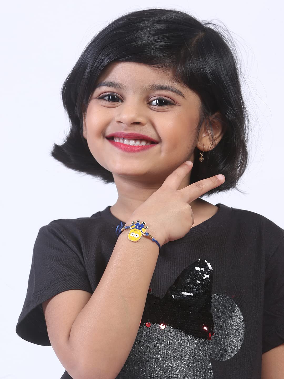 El Regalo Kids Rakhis- beautiful Kids Rakhis for Little Brother/Niece/Nephew Kids Rakhis with Cartoon Characters- for Kids/Babies/Toddlers (Minion Rakhi)