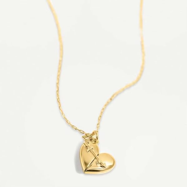 El Regalo Personalized Love Letter Openable Heart Necklace - 18K Gold Plated Secret Message Pendant with Cupid Arrow, Romantic Jewelry for Women & Girls, Valentine's, Birthday & Anniversary