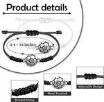 El Regalo 2PC Sports Rakhi for Kids | Sports Ball Bracelet Rakhis Combo Set for Brother/Niece/Nephew- Rakhi for Sports Lovers with Roli-Chawal, Message Card in Rakhi Gift Box (Option-4)