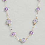 El Regalo Kids Jewelry Combo Set of 2 Necklaces & 2 Earrings Pairs- Shimmering Crystals Beads Necklace & Earrings Jewelry Set for Kids/Girls & Teens (Option-4)
