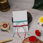 El Regalo 2PCs Rakhi Combo Set for Bhai-Bhabhi or Bhai-Bhatija/Bhatiji- 2 Evil Eye Rakhis Set with Roli Chanwal, Rakhi Card in Rakhi Gift Box (Option-4)