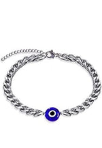 El Regalo Evil Eye Chain Unisex Bracelet- Stainless Steel No Rust Bracelet for Men & Women