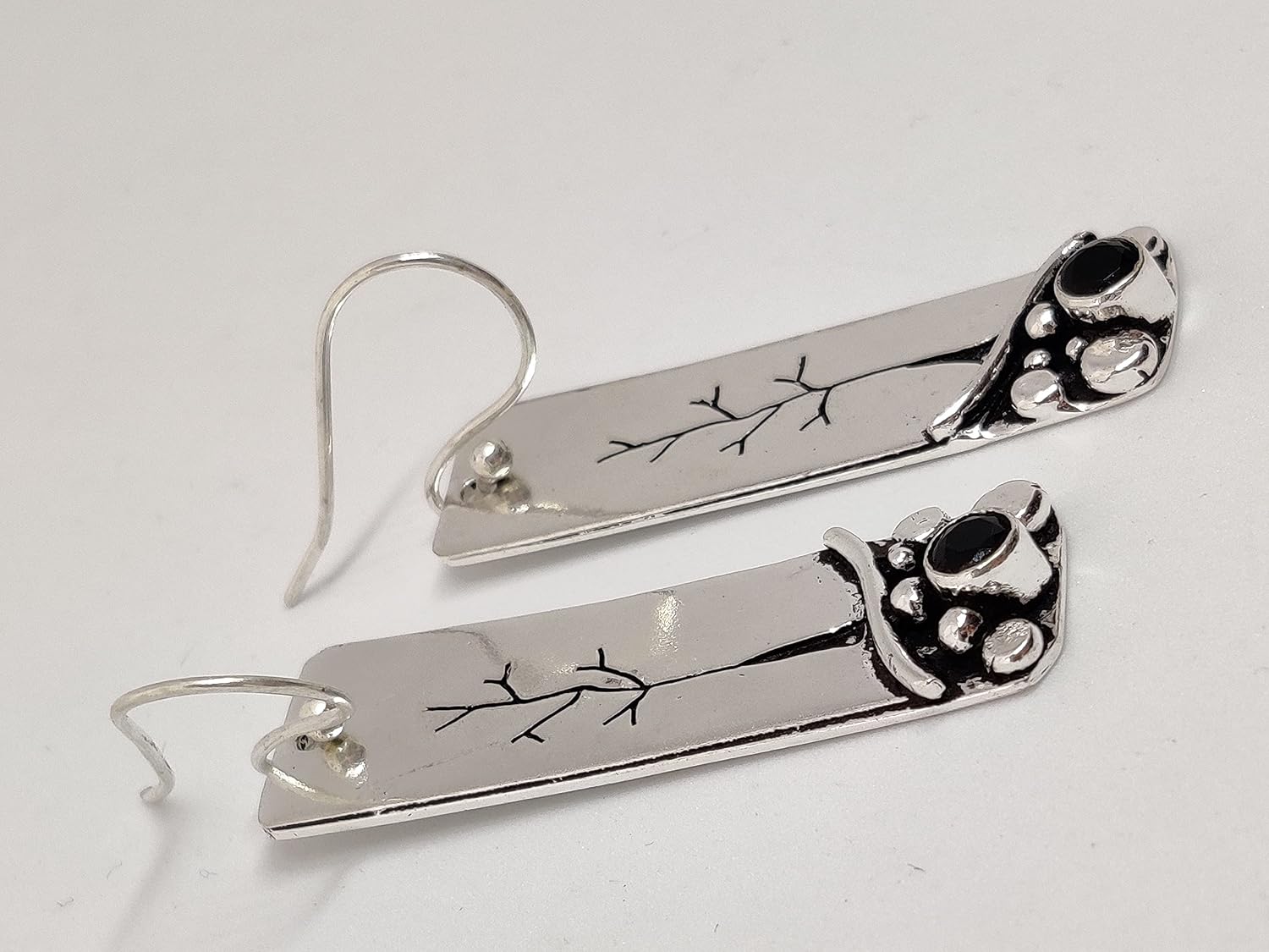 El Regalo Oxidized Statement Earrings for Girls & Women - Modern Unique Handcrafted Earring