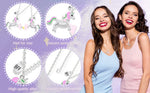 El Regalo Best Friend Forever 2Pcs-Split Magnetic Matching Bff Pendant Necklaces Set- Unicorns, Whales, Koalas Pendant Friendship Necklaces For Girls (Unicorns Bff Necklace)