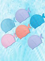 El Regalo 1PC Cute Mermaid Fish Tail Silicon Swimming Cap for Kids, Girls, Boys, and Teens (Pink)
