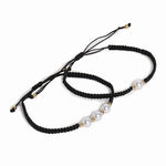El Regalo 2PCs Pearls Rakhi Combo Set for Bhaiya-Bhabhi/Bhai- Bhatija/Bhatiji- Rakhi Gift Combo with 2 Pearls Rakhi, Roli-Chawal Shagun Pack, Message Card in Gift Box (Light Blue)