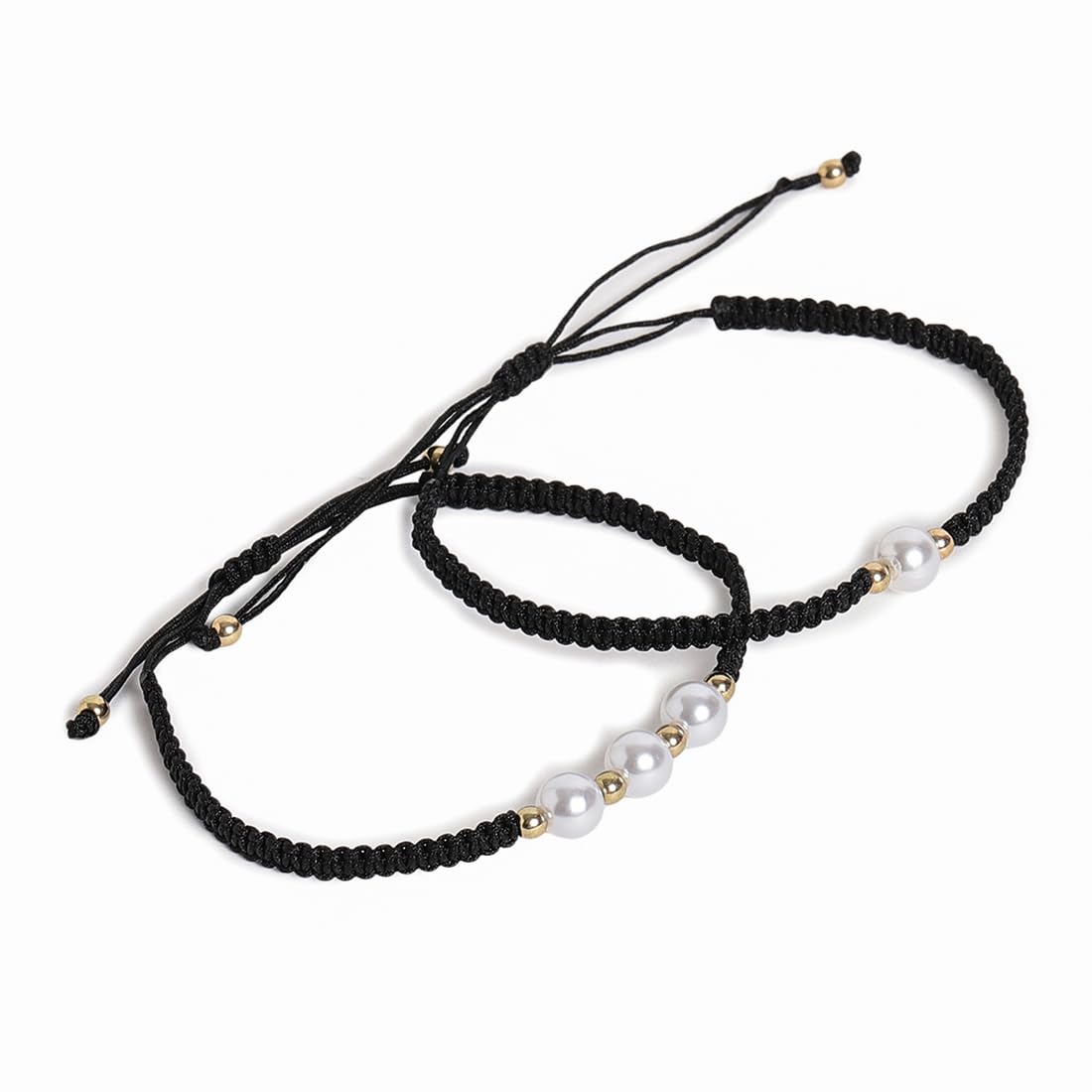 El Regalo 2PCs Pearls Rakhi Combo Set for Bhaiya-Bhabhi/Bhai- Bhatija/Bhatiji- Rakhi Gift Combo with 2 Pearls Rakhi, Roli-Chawal Shagun Pack, Message Card in Gift Box (Light Blue)