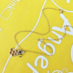 El Regalo Enamel Honeycomb Bee Earrings, Pendant Necklace Jewelry Set for Girls & Women - Geometric Hexagon Honeycomb Beehive Dangle Earrings (Style-1)