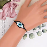 El Regalo 2PCs Evil Eye Rakhi Set for Brother/Sister-in-Law Japanese Miyuki Seed Beads Lucky Rakhis for Bhaiya & Bhabhi Handmade 100% Authentic Japanese Miyuki Seed Beads